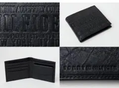 TOMMY HILFIGER ブラック レザー 二つ折り財布