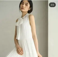 美品】 COCODEAL 2WAYベルト付きタックフリルワンピースインナー付き 