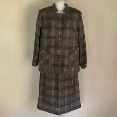 グレー系チェック柄セットアップ