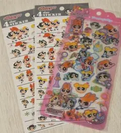正規品 4サイズステッカー　ドロップジェリーシール　パワパフ　パワーパフガールズ