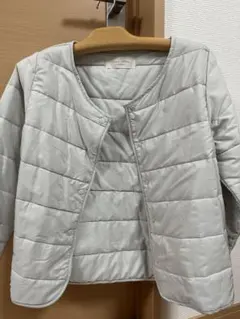 y*9様 薄手ライトグレー ダウンジャケット