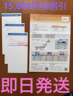 さんふらわあフェリー優待券5,000円割引券3枚　株主優待券2026年　値下不可のサムネイル