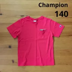 Champion　キッズ　半袖　Ｔシャツ　ポケット　赤　140のサムネイル