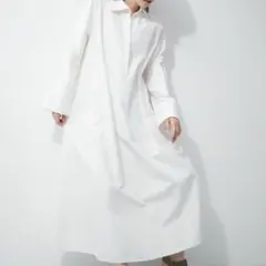 ADAM ET ROPE’テントラインシャツワンピース