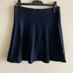 ZARA ボックスプリーツニットミニスカート