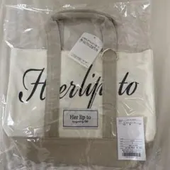 新品未使用 Herlipto 限定トートバッグ アイボリー 1個 - メルカリ