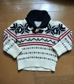 未使用キッズRight-on購入手編み風厚手セーター/サイズは実寸をご参考下さい