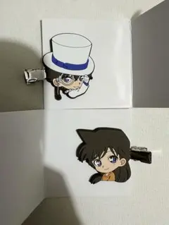 名探偵コナン　前髪クリップ　怪盗キッド　毛利蘭２点セット