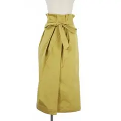 DRIES VAN NOTEN ベルトタックスカート 34 マスタード イエローのサムネイル