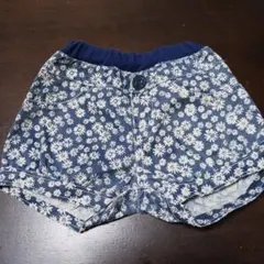 花柄デニムショートパンツ90