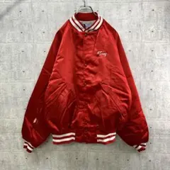 am5268 Dunbrooke 赤 ナイロンジャケット XL ビッグプリント