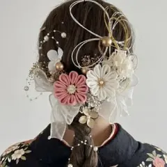 つまみ細工ヘアアクセサリー　21点セット 成人式　振袖　髪飾り　前撮り　結婚式