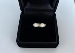 18金　ベビーパール　リング