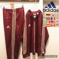 【極希少色】90s adidas setup トラックジャージ 国旗タグ