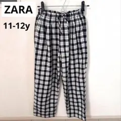 ZARA KIDS ザラキッズ チェック柄 ワイドパンツ　11-12 クリスマス