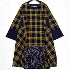 極美品】 アルベロベロ チュニック ワンピース ブタさん 刺繍 ビジュー