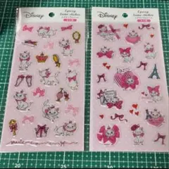 Disney ☆ディズニー　マリー☆おしゃれキャット　エポキシラメシール　2点
