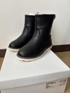 新品　子供　 ブーツ ブラック 21.0cm