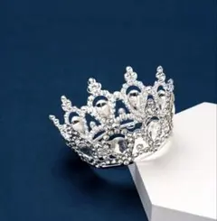 ホワイトランダストーン クラウン エレガント ウェディング ティアラ ブライダル