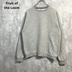 フルーツオブザルーム スウェットMヘザーグレー杢グレーブランク無地ソリッド古着