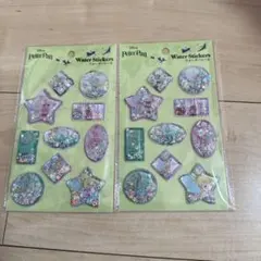 ディズニー ティンカーベル ウォーターシール ラメ 人気 品薄 セリア 2枚