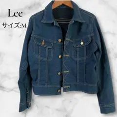 【美品】Lee デニムジャケット 濃紺 M Gジャン 定番 人気 アウター 秋冬