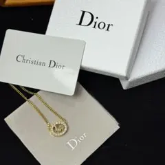 3164-2 極美品✨ Dior ネックレス CD ロゴ 希少 刻印 - メルカリ