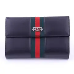 【商品名】オールドグッチ シェリーライン パテントレザー 三つ折り財布