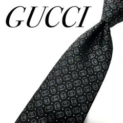 3223✨極美品✨グッチ ネクタイ 総柄 GG柄 インターロッキング ロゴグラム