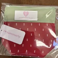 I summerly ラブベリーポーチ　red