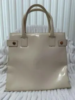 GUCCI ヴィンテージ トートバッグ ホワイト リペア用 ジャンク レザー