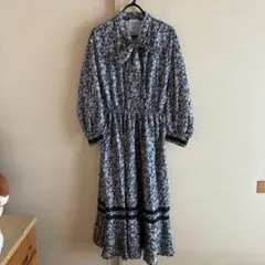 axes femme フラワープリント ワンピース