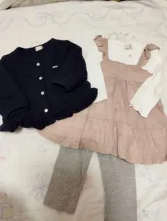 プティマイン　ワンピース　トップス3枚セット