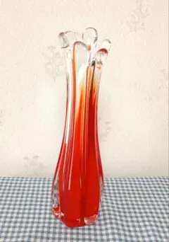 Sogaグラス　フラワーベース　昭和レトロ✨