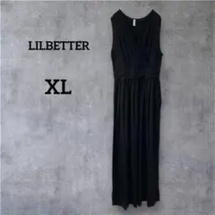 【ゆったり】LILBETTER ノースリーブロングワンピース レーヨン XL