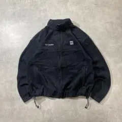 90s後半〜00s前半ドローコード付Columbia フリースジャケット　黒XL