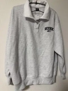 REEBOK グレー 襟付きスウェット
