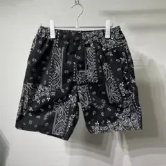 フリークスストア ペイズリー柄 ショートパンツ バンダナ柄 黒 4ポケットのサムネイル