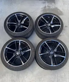 日産純正v36 スカイラインクーペホイール ENKEIガンメタ系 - メルカリ