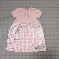 EKUBO 半袖ワンピース 110cm ピンクのサムネイル