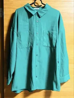 【Honeys】長袖シャツ　グリーン