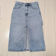 ZARA　デニムスカート スリット入り