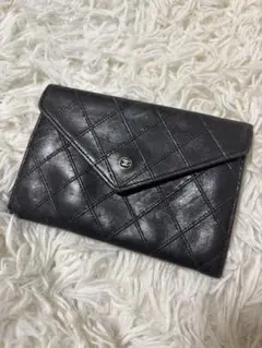 CHANEL 財布 ビコローレ ココマーク ボタン　小物　ヴィンテージ CHANEL】シャネル ビコローレ 二つ折り財布 Wホックココマーク