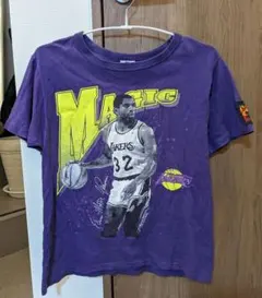 モ*ク様 【M】NBA マジックジョンソン レイカーズ Tシャツ