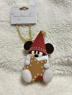 【新品未使用】ディズニークリスマス　リルリンリンバッグチャームケース付き
