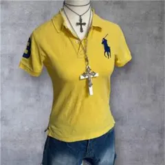 y2k ラルフローレン　ピチt ポロシャツ　ビックポニー　平成ギャル　海外ガール