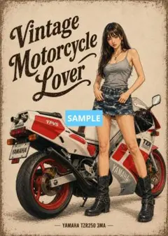 YAMAHA TZR250 3MA アートポスターＡ4サイズ フレーム付のサムネイル