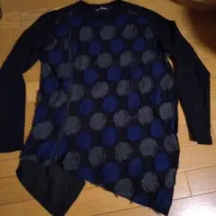 gommeマキヒロシゲ　長袖Tシャツ　黒　ドット柄のサムネイル