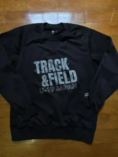 U-19 JAPAN TRACK AND FIELD トレーナー　L ブラックのサムネイル
