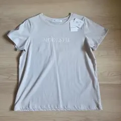 MELROSE ロゴ刺繍 Tシャツ ベージュ 新品のサムネイル